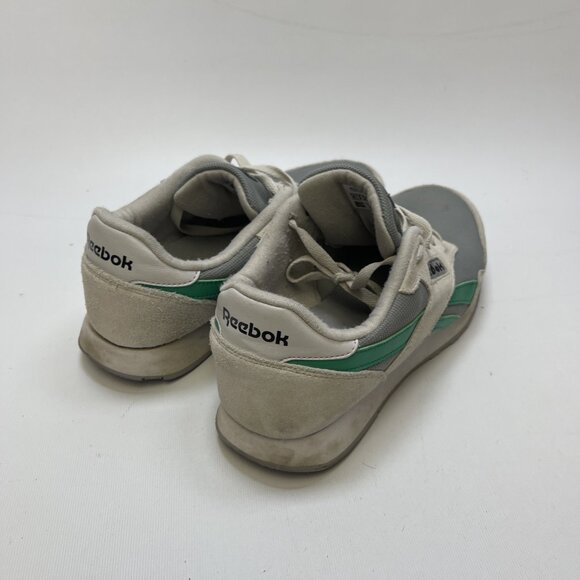 Reebok Classic Nylon Shoes Grey Off-White / Mint Green Men Sz 10 US Retro - Picture 2 of 13